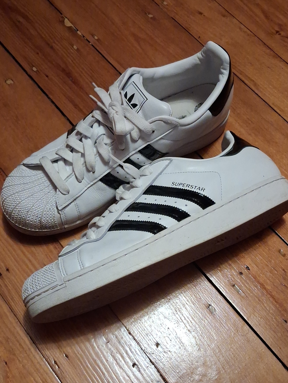 adidas Jeremy Scott White and Black Superstar Men's Sneakers Size 14